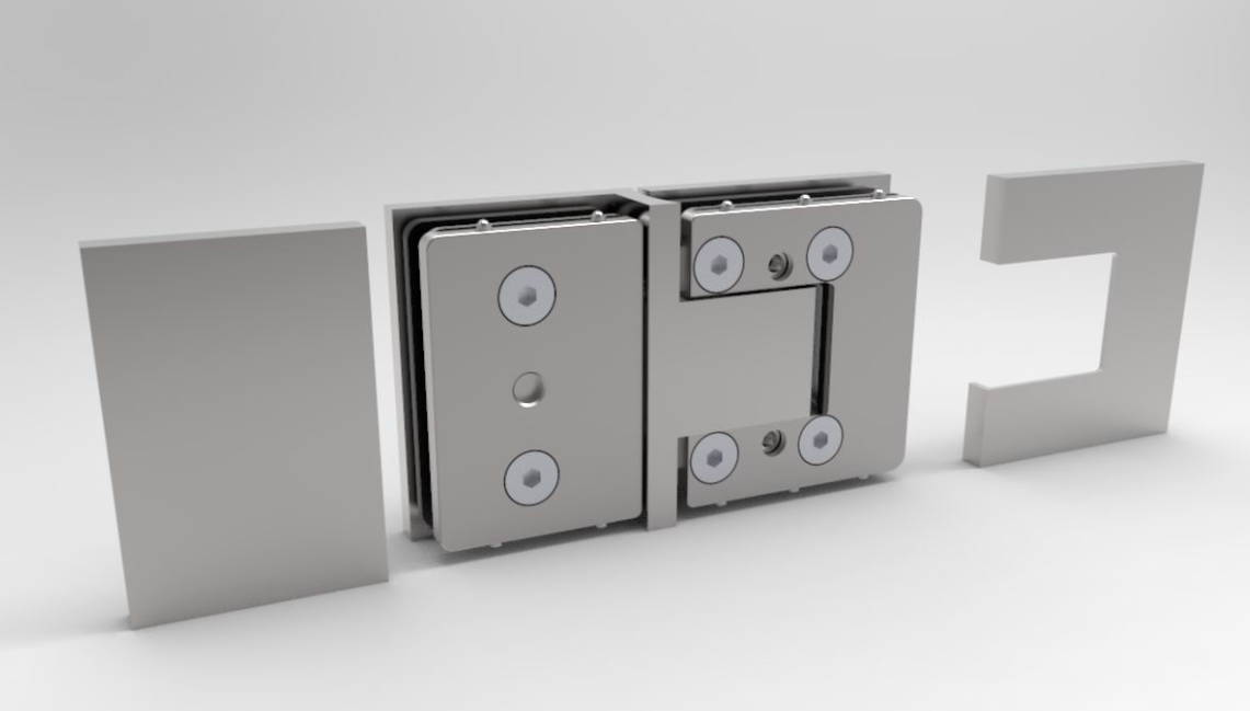 Bellagio 180 degree glass to glass