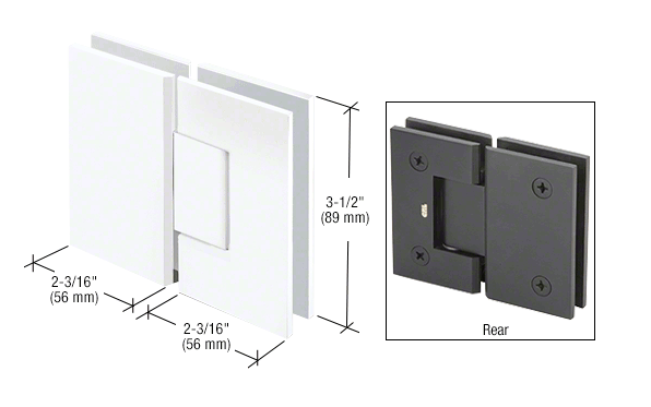 Geneva 180 degree glass to glass hinge