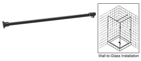 Support arm - 990mm wall to glass for 10-12mm glass