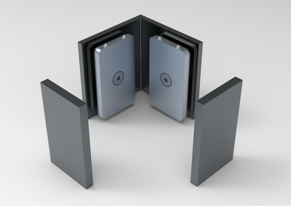 Bellagio 90 degree glass to glass clamp