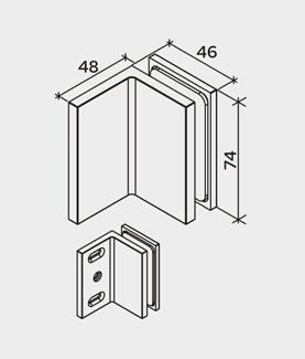 Bellagio wall clamp