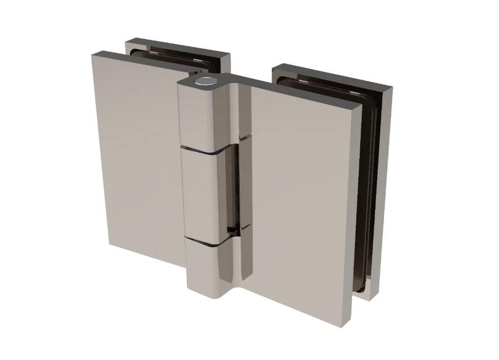 Bifold hinge - glass to glass