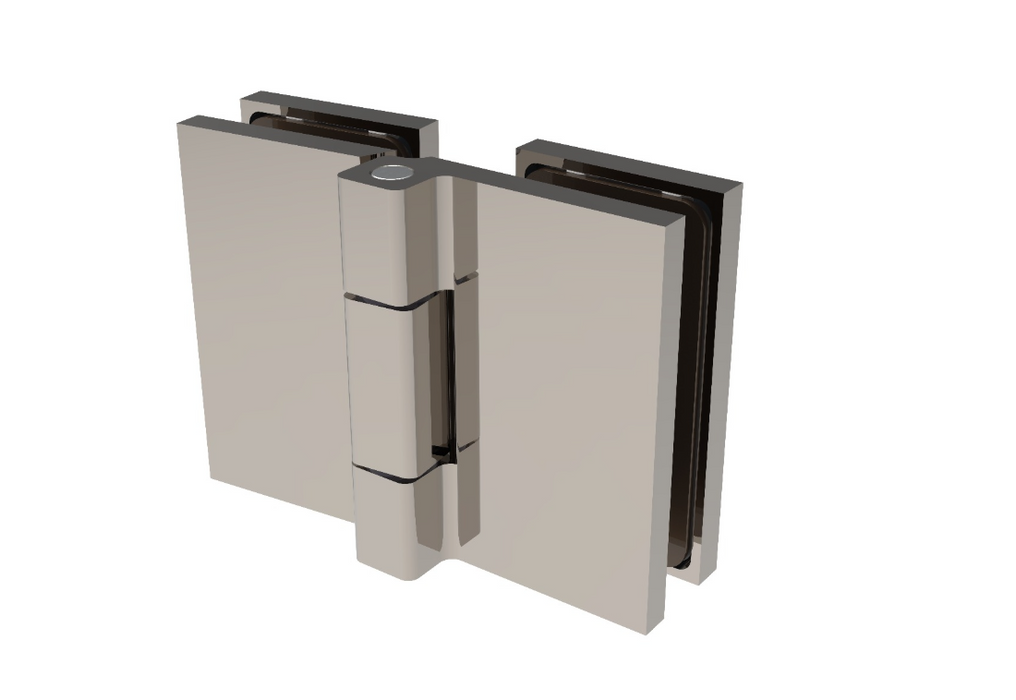 Bifold hinge - glass to glass