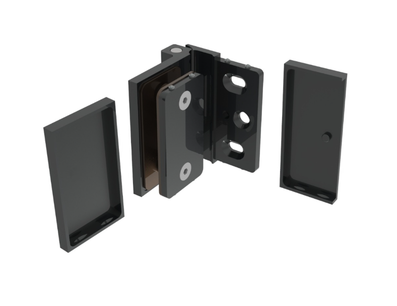 Bifold hinge - glass to wall