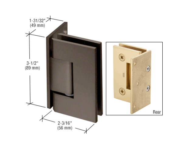 Geneva wall to glass hinge