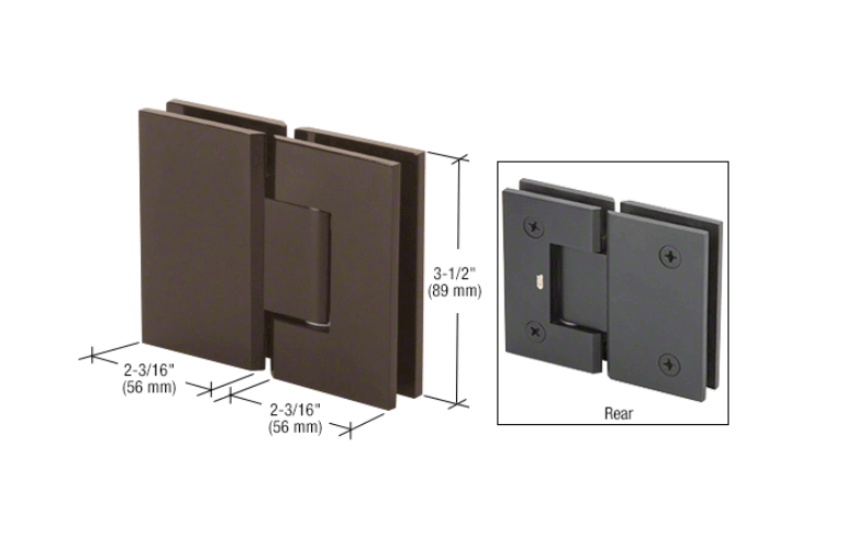 Geneva 180 degree glass to glass hinge