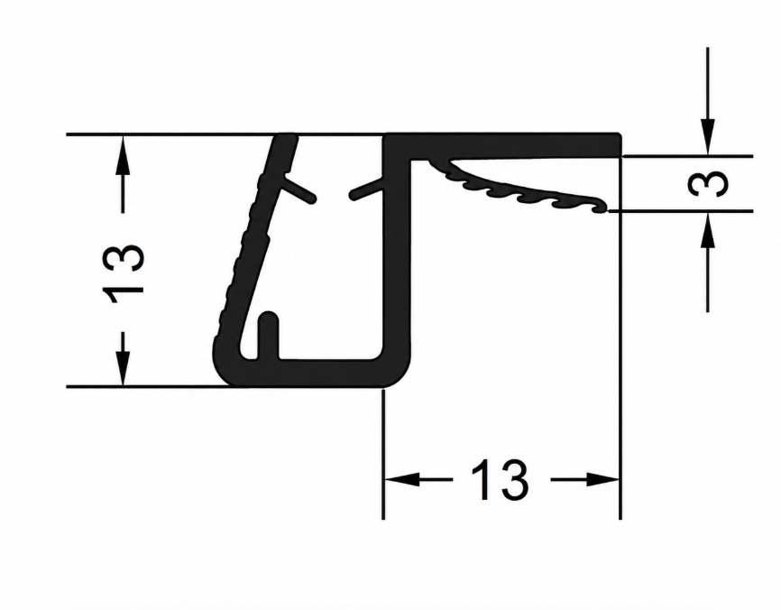 90 degree seal