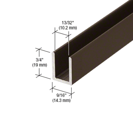 Fixed screen U-channel 10mm