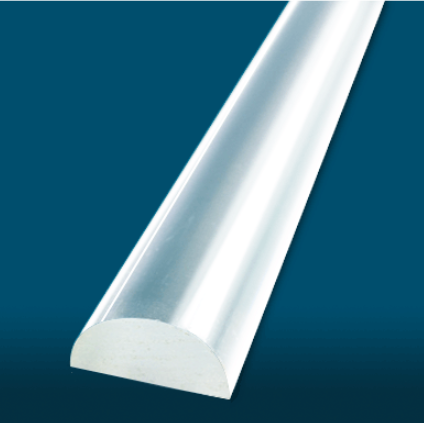 Clear acrylic threshold