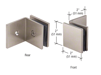 Glass clamp - square wall clamp