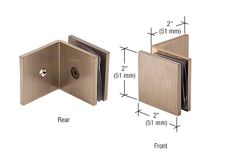 Glass clamp - square wall clamp