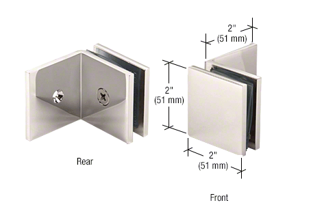Glass clamp - square wall clamp