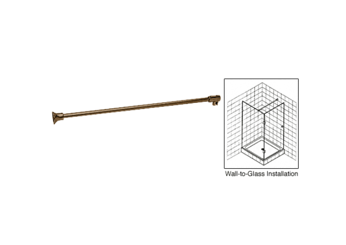Support arm - 990mm wall to glass for 10-12mm glass