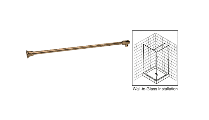 Support arm - 990mm wall to glass for 10-12mm glass