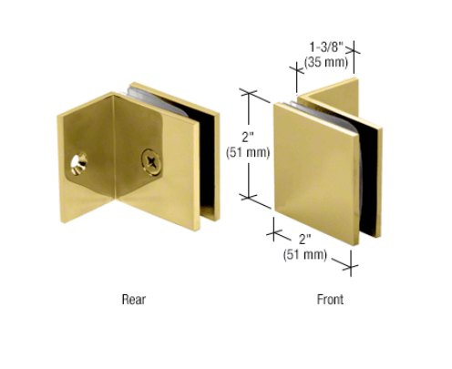 Glass clamp - square wall clamp
